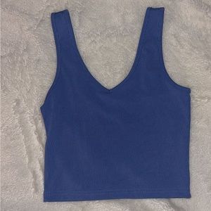 Blue active wear tank<3